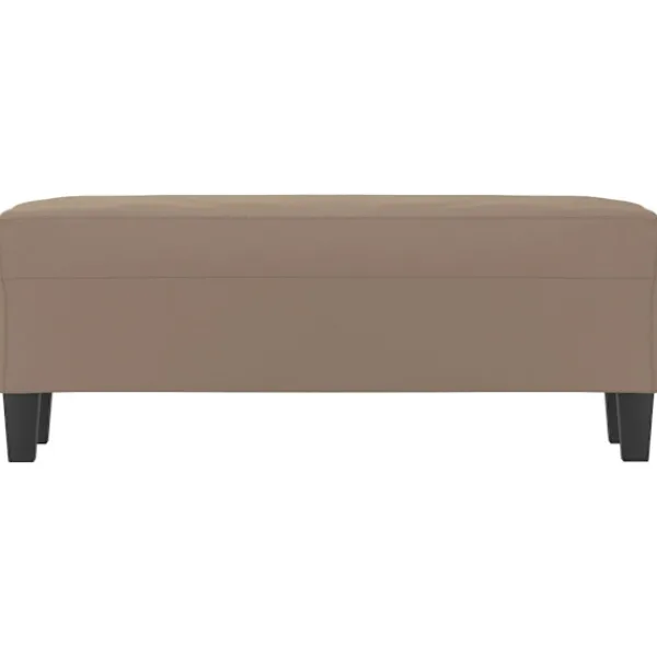vidaXL Balkongmöbler>Bänk 100x35x41 cm mikrofibertyg