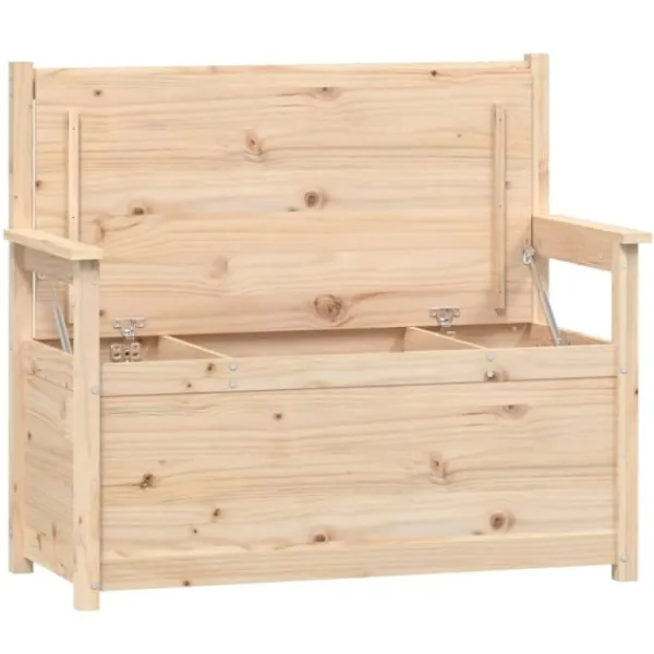 vidaXL Balkongmöbler>Bänk 112,5x51,5x96,5 cm massiv furu