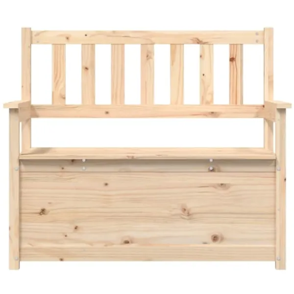 vidaXL Balkongmöbler>Bänk 112,5x51,5x96,5 cm massiv furu