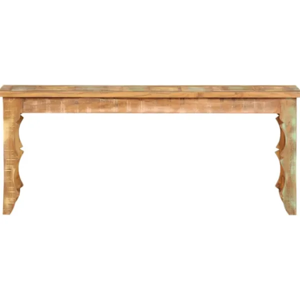 vidaXL Balkongmöbler>Bänk 110x35x45 cm massivt återvunnet trä