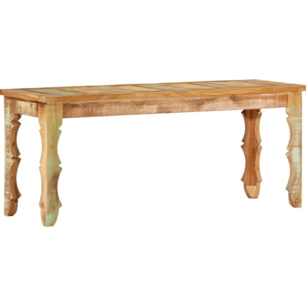 vidaXL Balkongmöbler>Bänk 110x35x45 cm massivt återvunnet trä