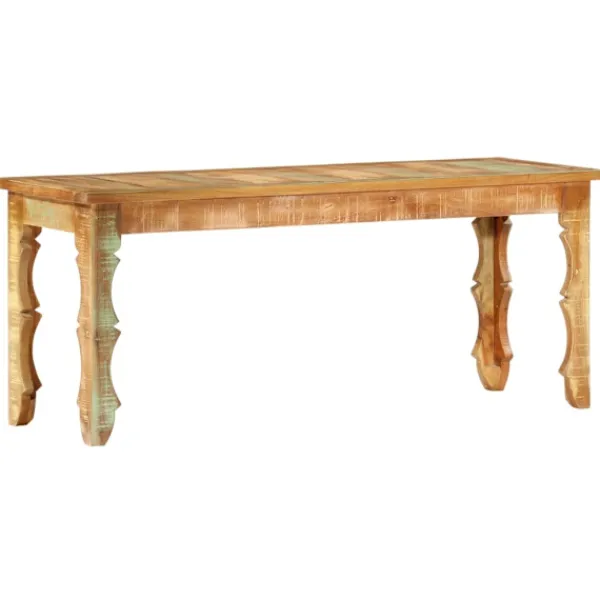 vidaXL Balkongmöbler>Bänk 110x35x45 cm massivt återvunnet trä