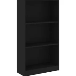 vidaXL Hyllor>Bokhylla 3 hyllor 60x24x109 cm konstruerat trä
