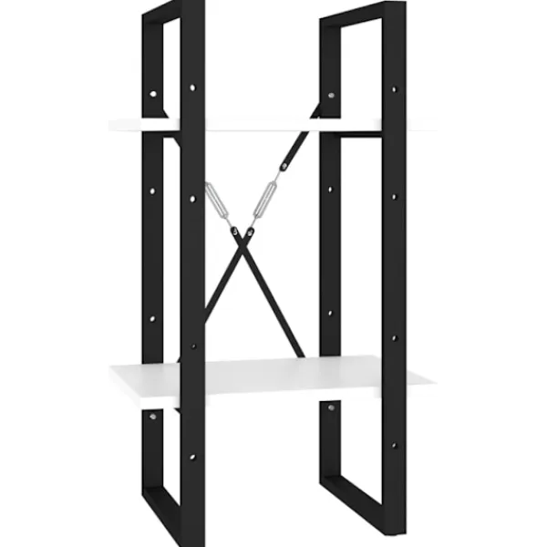 vidaXL Hyllor>Bokhylla 2 hyllplan 40x30x70 cm konstruerat trä