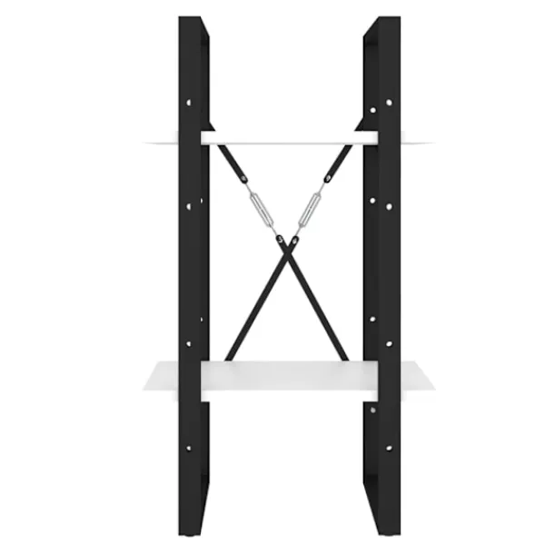 vidaXL Hyllor>Bokhylla 2 hyllplan 40x30x70 cm konstruerat trä