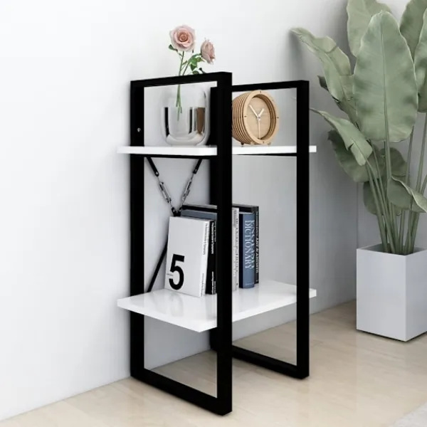 vidaXL Hyllor>Bokhylla 2 hyllplan 40x30x70 cm konstruerat trä