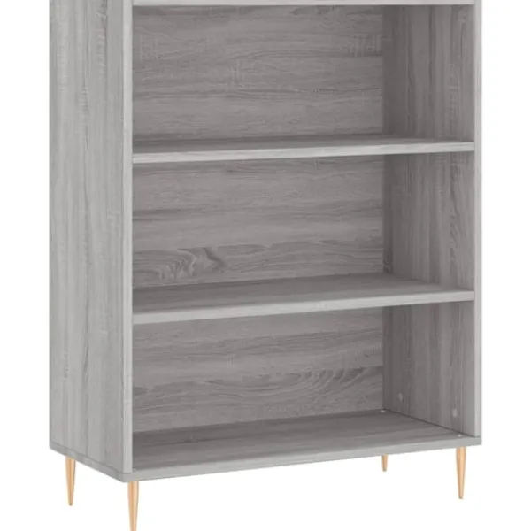 vidaXL Hyllor>Bokhylla grå sonoma 69,5x32,5x90 cm konstruerat trä