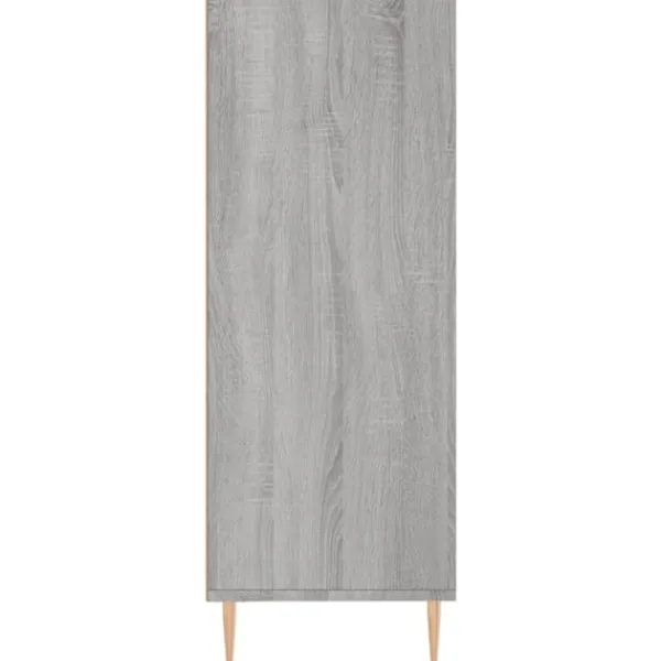 vidaXL Hyllor>Bokhylla grå sonoma 69,5x32,5x90 cm konstruerat trä