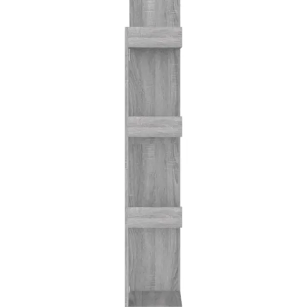 vidaXL Hyllor>Bokhylla grå sonoma 48x25,5x140 cm konstruerat trä Grå