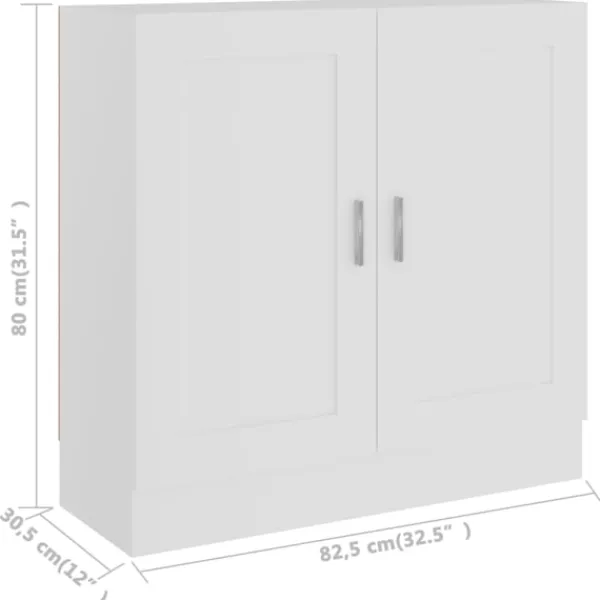 vidaXL Skåp>Bokhylla 82,5x30,5x80 cm konstruerat trä