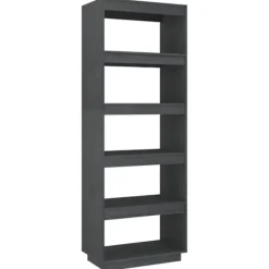 vidaXL Hyllor>Bokhylla/Rumsavdelare 60x35x167 cm massiv furu