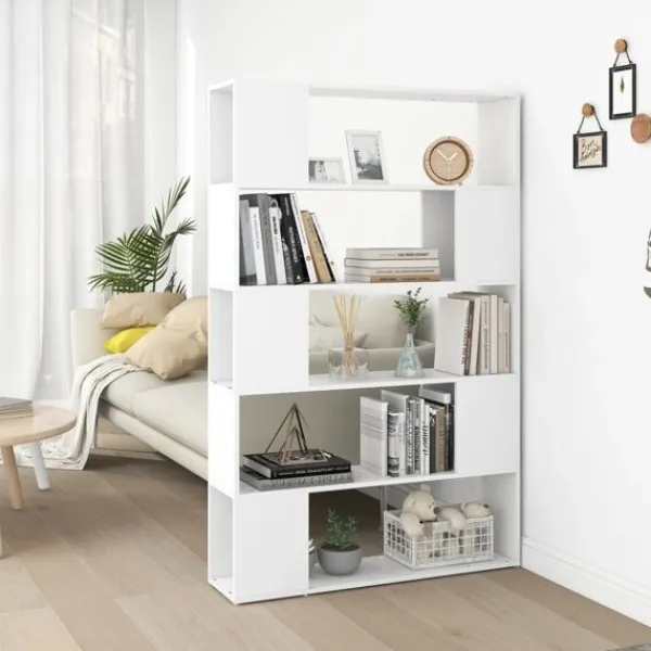 vidaXL Hyllor>Bokhylla/Rumsavdelare 100x24x155 cm konstruerat trä