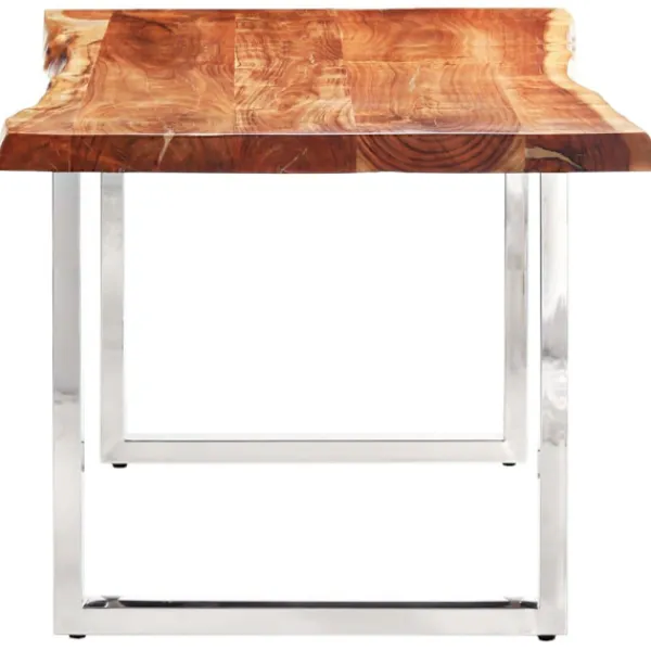 vidaXL Matbord>Bord med levande kanter massivt akaciaträ 200 cm 6 cm