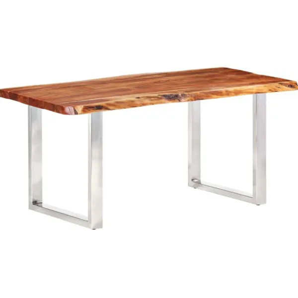 vidaXL Matbord>Bord med levande kanter massivt akaciaträ 200 cm 6 cm