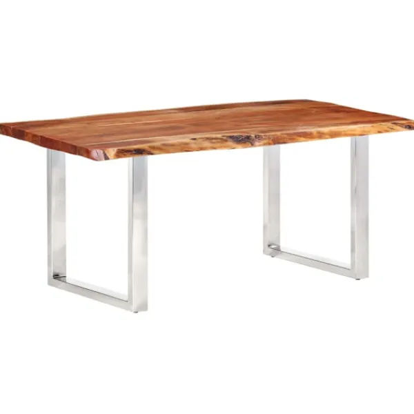 vidaXL Matbord>Bord med levande kanter massivt akaciaträ 200 cm 6 cm
