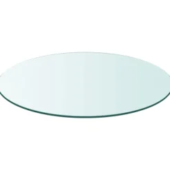 vidaXL Matbord>Bordsskiva härdat glas rund 800 mm