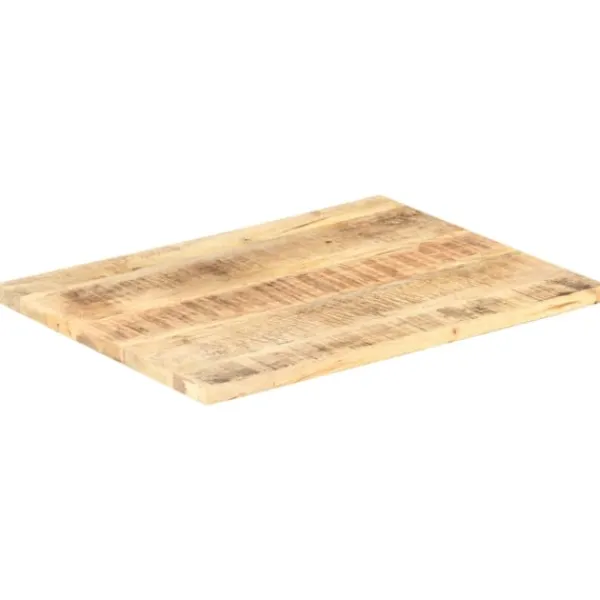 vidaXL Matbord>Bordsskiva i massivt mangoträ 25-27 mm 90x70 cm