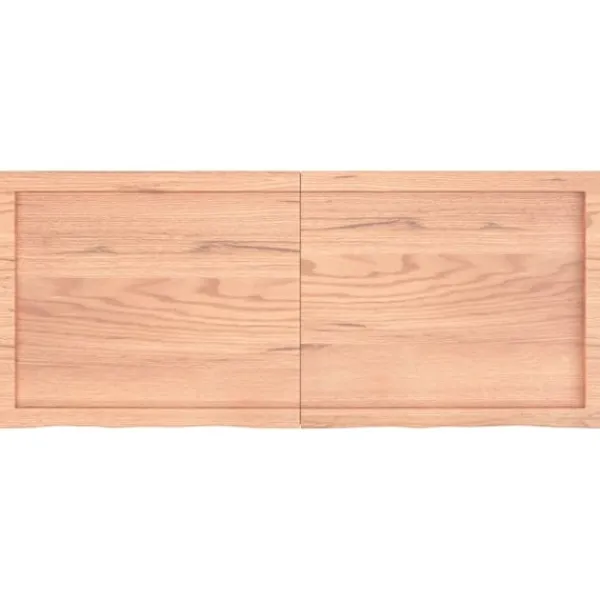vidaXL Kontorsmöbler>Bordsskiva ljus 120x50x(2-6) cm behandlad massiv ek