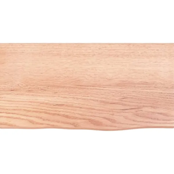 vidaXL Hyllor>Bordsskiva ljus 40x20x2 cm behandlad massiv ek