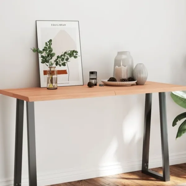 vidaXL Matbord>Bordsskiva ljus 140x60x(2-4) cm massivt trä levande kant