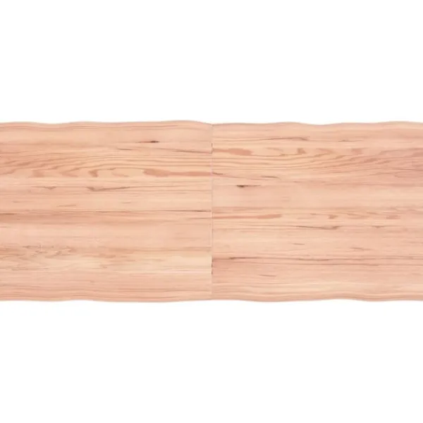 vidaXL Matbord>Bordsskiva ljus 140x60x(2-4) cm massivt trä levande kant