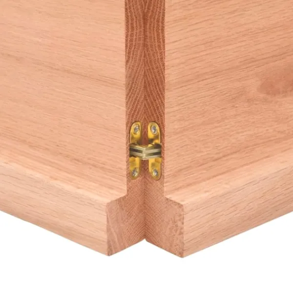 vidaXL Matbord>Bordsskiva ljus 140x60x(2-4) cm massivt trä levande kant