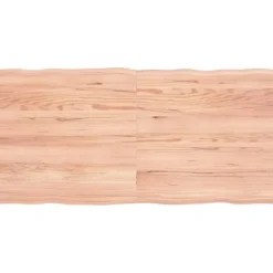 vidaXL Matbord>Bordsskiva ljus 120x60x(2-4) cm massivt trä levande kant