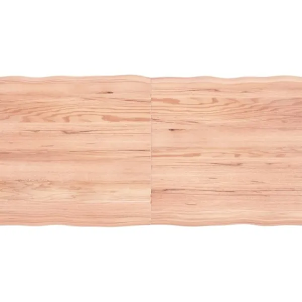 vidaXL Matbord>Bordsskiva ljus 120x60x(2-4) cm massivt trä levande kant