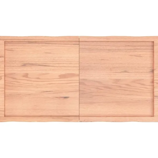 vidaXL Matbord>Bordsskiva ljus 120x60x(2-4) cm massivt trä levande kant