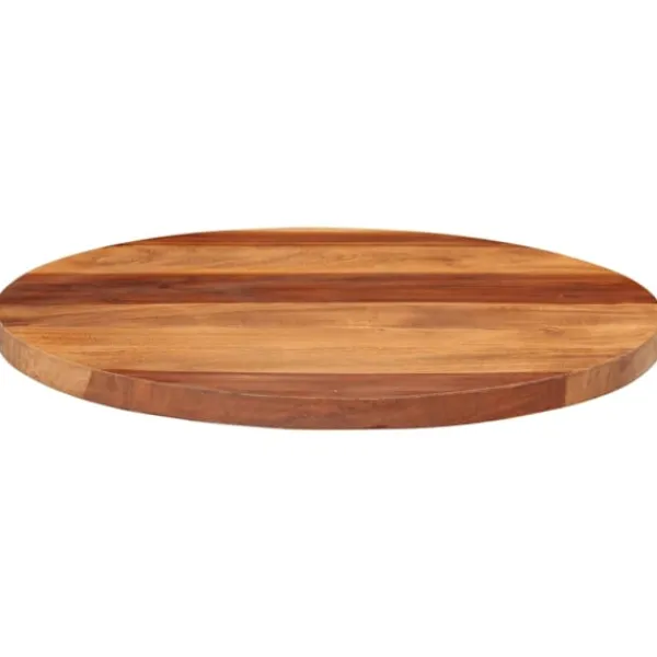vidaXL Matbord>Bordsskiva massivt akaciaträ rund 25-27 mm 50 cm