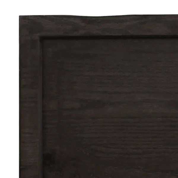 vidaXL Kontorsmöbler>Bordsskiva mörk 140x50x(2-4) cm behandlad massiv ek