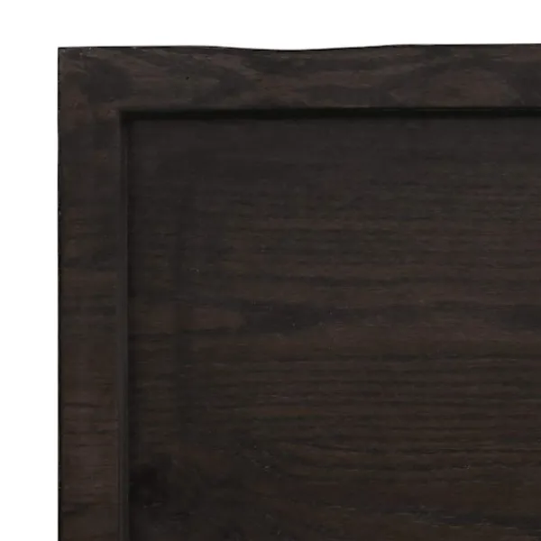 vidaXL Småbord>Bordsskiva mörk 160x40x(2-4) cm massivt trä levande kant