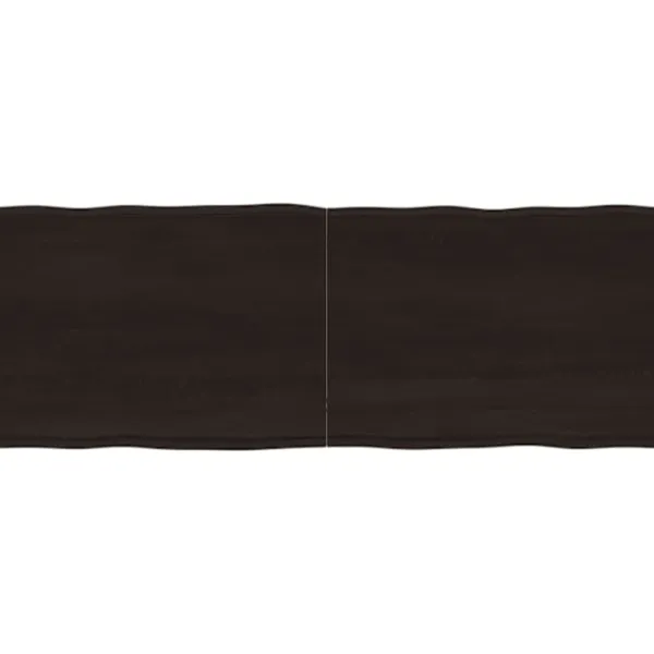 vidaXL Småbord>Bordsskiva mörk 160x60x(2-6) cm massivt trä levande kant