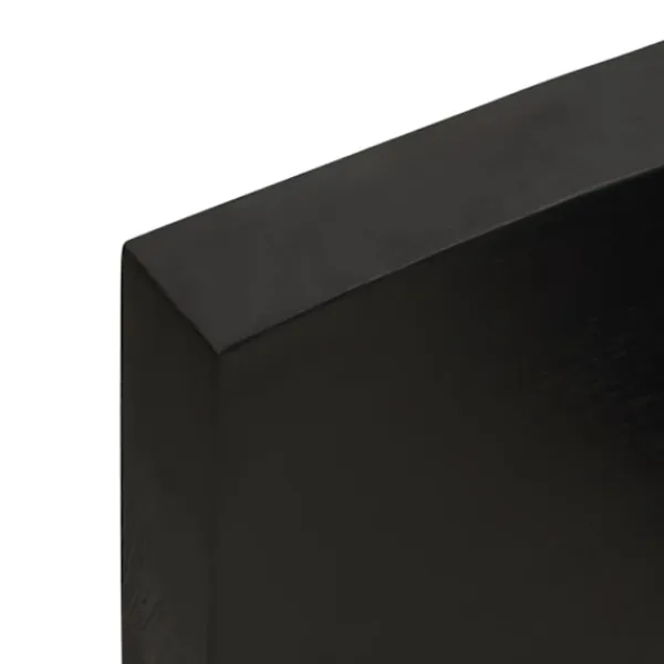 vidaXL Småbord>Bordsskiva mörk 160x60x(2-6) cm massivt trä levande kant