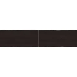vidaXL Matbord>Bordsskiva mörk 180x40x(2-4) cm massivt trä levande kant