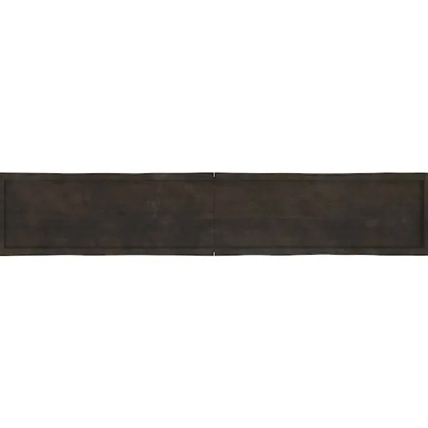 vidaXL Matgrupper>Bordsskiva mörk 220x40x(2-6) cm massivt trä levande kant