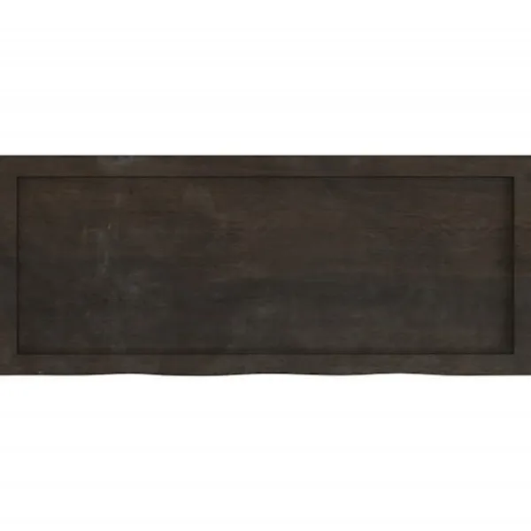 vidaXL Kontorsmöbler>Bordsskiva mörk 100x40x(2-4) cm behandlad massiv ek