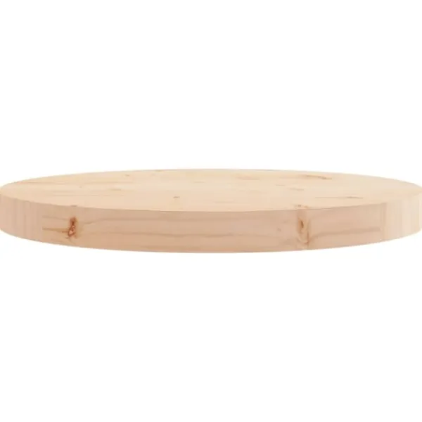 vidaXL Småbord>Bordsskiva rund Ø40x3 cm massiv furu