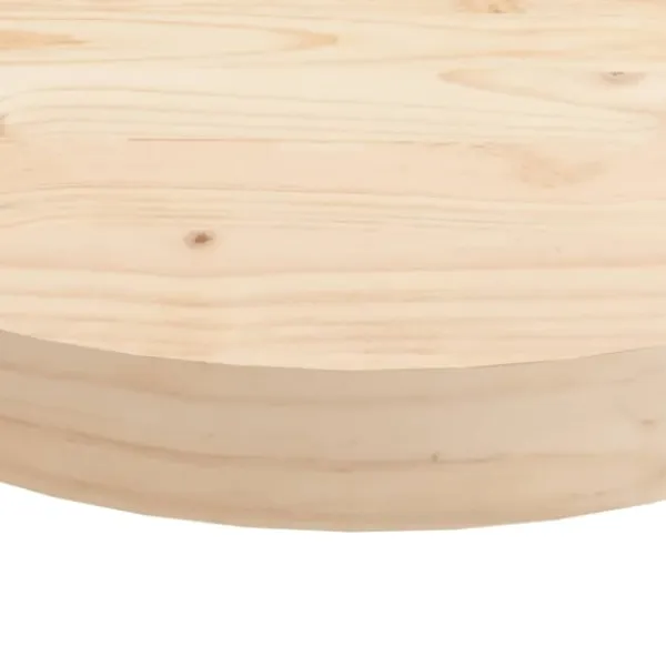 vidaXL Småbord>Bordsskiva rund Ø40x3 cm massiv furu