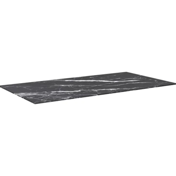 vidaXL Matbord>Bordsskiva 120x65 cm 8 mm härdat glas med marmortextur