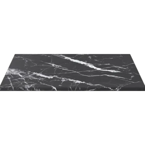 vidaXL Småbord>Bordsskiva vit 30x30 cm 6 mm härdat glas med marmortextur