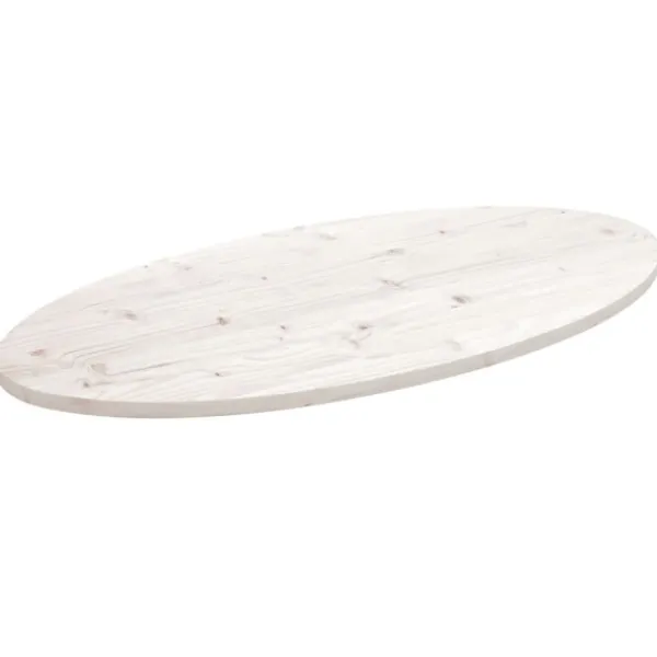 vidaXL Matbord>Bordsskiva 110x55x2,5 cm oval massiv furu