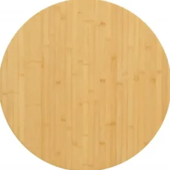 vidaXL Matbord>Bordsskiva Ø60x1,5 cm bambu