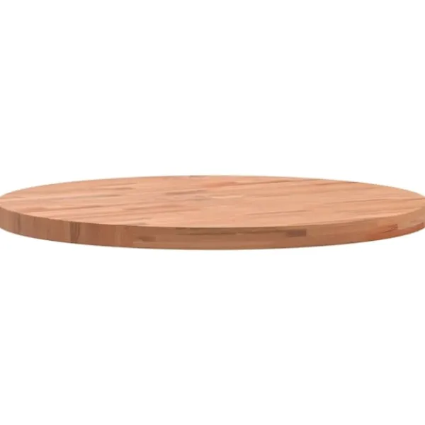 vidaXL Soffbord>Bordsskiva Ø50x2,5 cm rund massivt bokträ