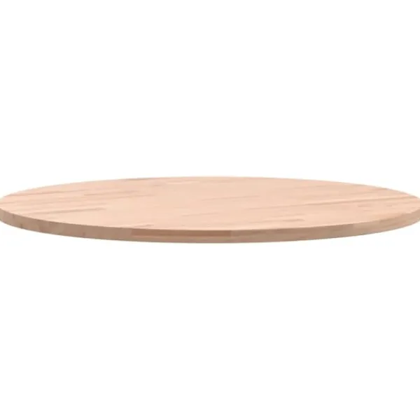 vidaXL Soffbord>Bordsskiva Ø50x1,5 cm rund massivt bokträ