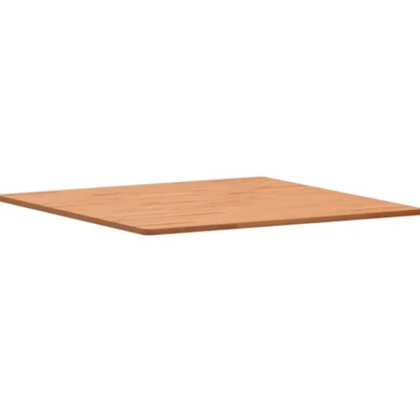vidaXL Matbord>Bordsskiva 80x80x1,5 cm fyrkantig massivt bokträ