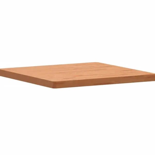 vidaXL Matbord>Bordsskiva 70x70x4 cm fyrkantig massivt bokträ