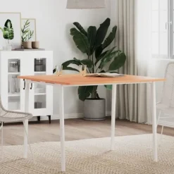 vidaXL Matbord>Bordsskiva 90x90x1,5 cm fyrkantig massivt bokträ