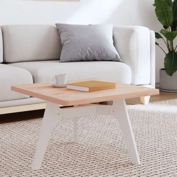 vidaXL Soffbord>Bordsskiva 60x60x2,5 cm fyrkantig massivt bokträ