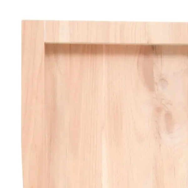 vidaXL Matbord>Bordsskiva 60x60x(2-6) cm obehandlad massiv ek